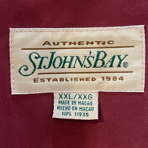 【ST.JOHN'S BAY】ブルゾン ジャケット スウィングトップ 2XL オーバーサイズ アメリカ古着