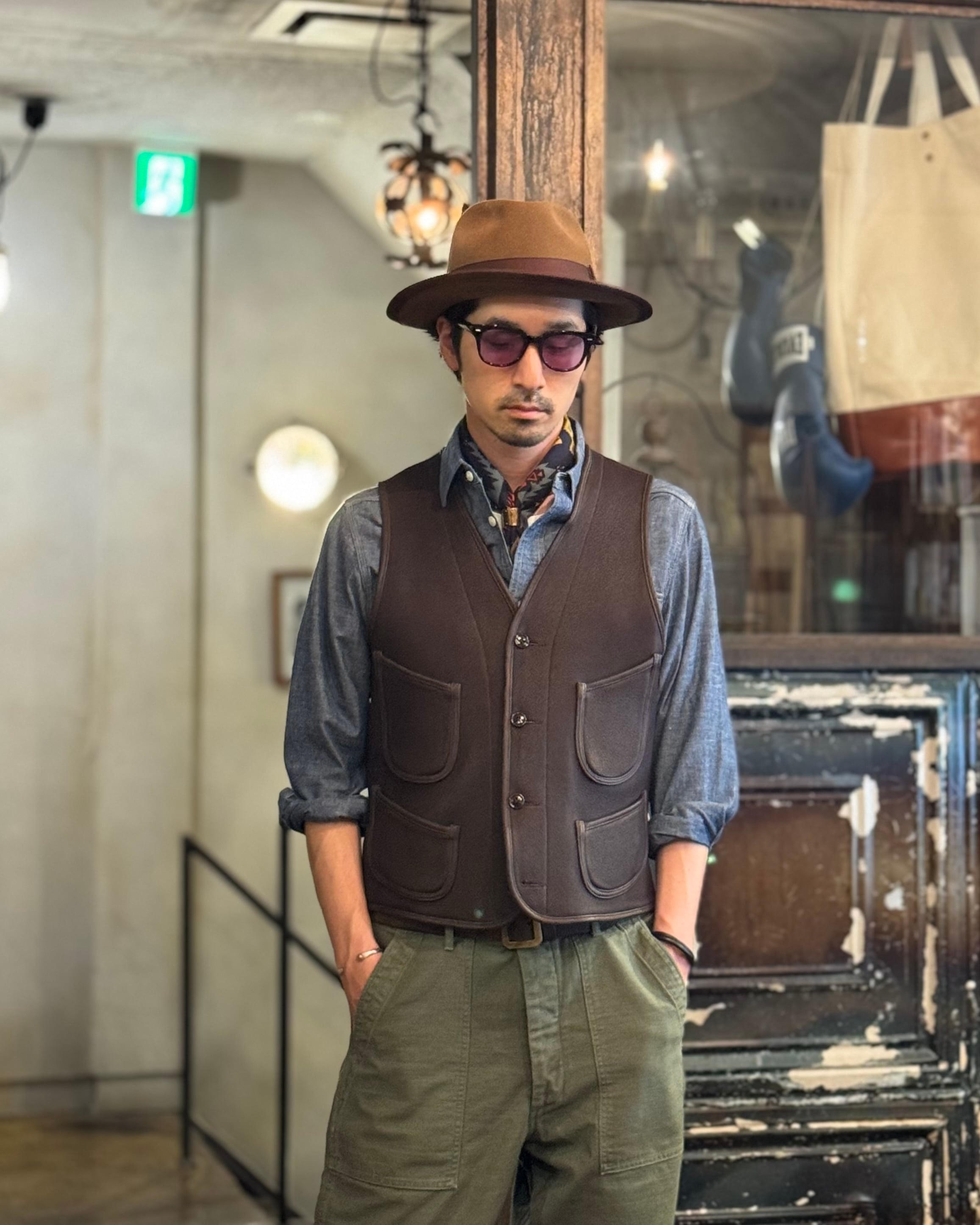 FINE CREEK & CO. Jefferson ベスト 42 ブラウン FINE CREEK & Co/ファインクリークアンドコー Jefferson Deer