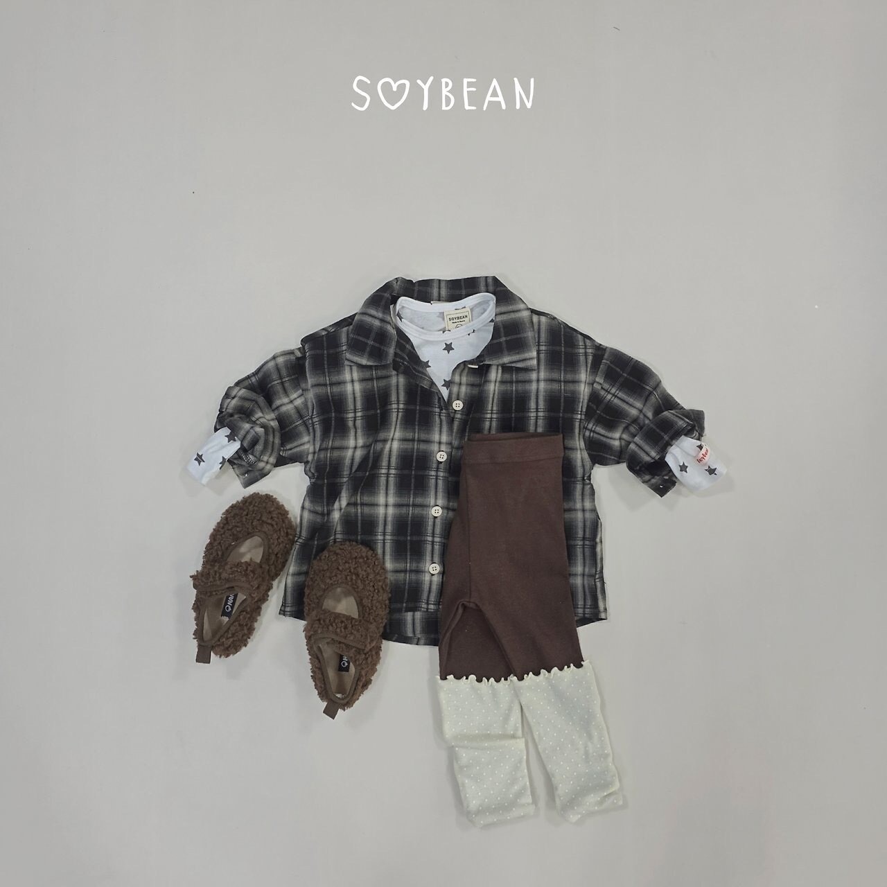 韓国子供服 / 26Autumn / soybean / スター スリムTシャツ / キッズ服 / 秋服 *XS~XL*
