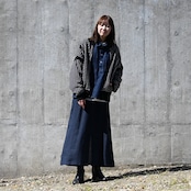 YASHIKI / GANKO別注 Shinsetsu Drivers Knit レディース着用コーディネート