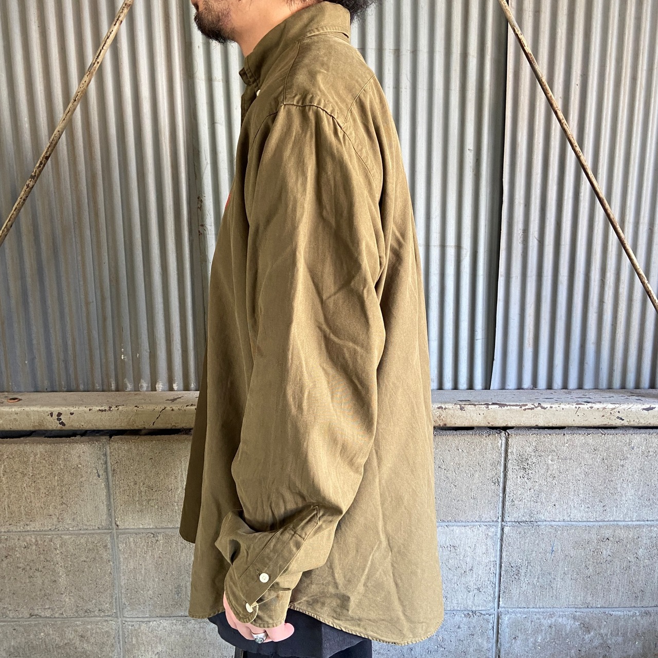 オールドラルフローレン CLASSIC FIT ボタンダウンシャツ メンズL 古着 