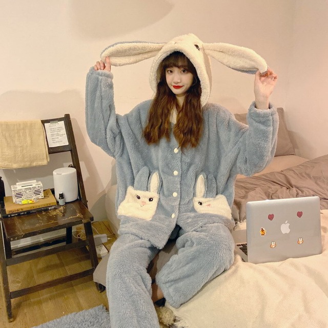 【韓国通販 dgo】rabbit design casual room wear 2colors（A0751）
