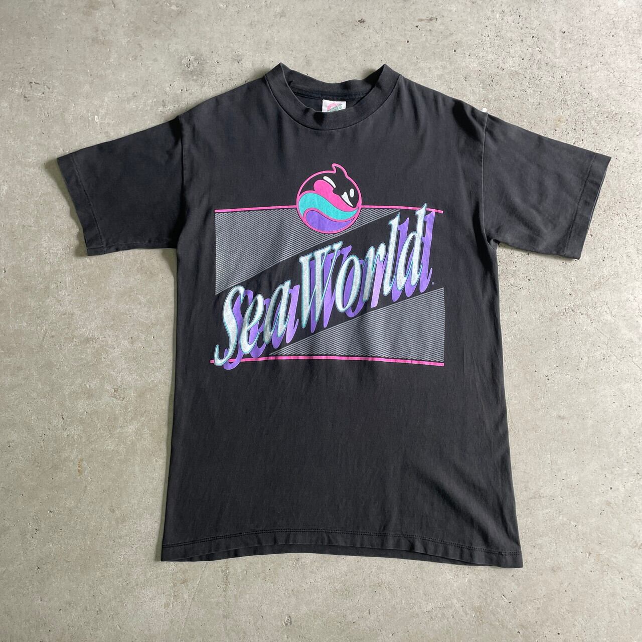 USA製 90年代 ”Sea World” 水族館 スーベニア アニマルプリントTシャツ