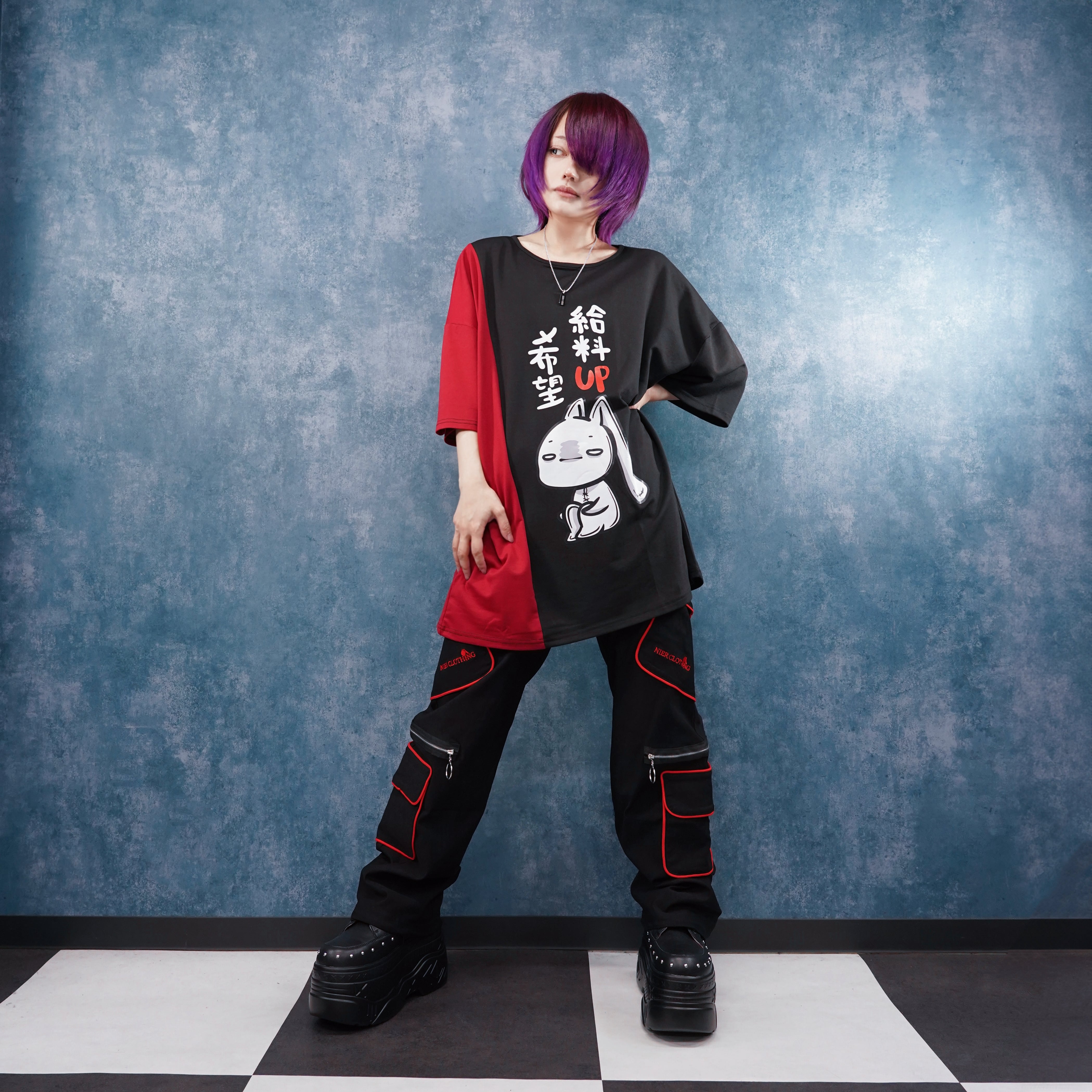 NieR Clothing まとめ売り 新作先着50点限定60%OFF【BLACK×RED】給料UP希望BIG CUTSEW | NIER