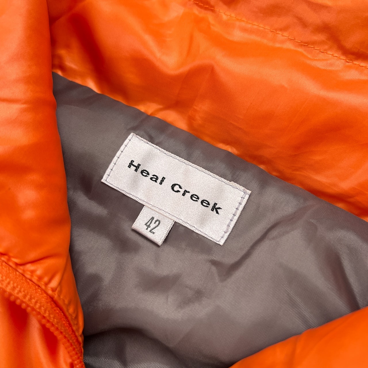 Heal Creek ヒールクリーク ダブルジップ ハイネック 中綿 ベスト 42 /オレンジ/レディース/ゴルフ