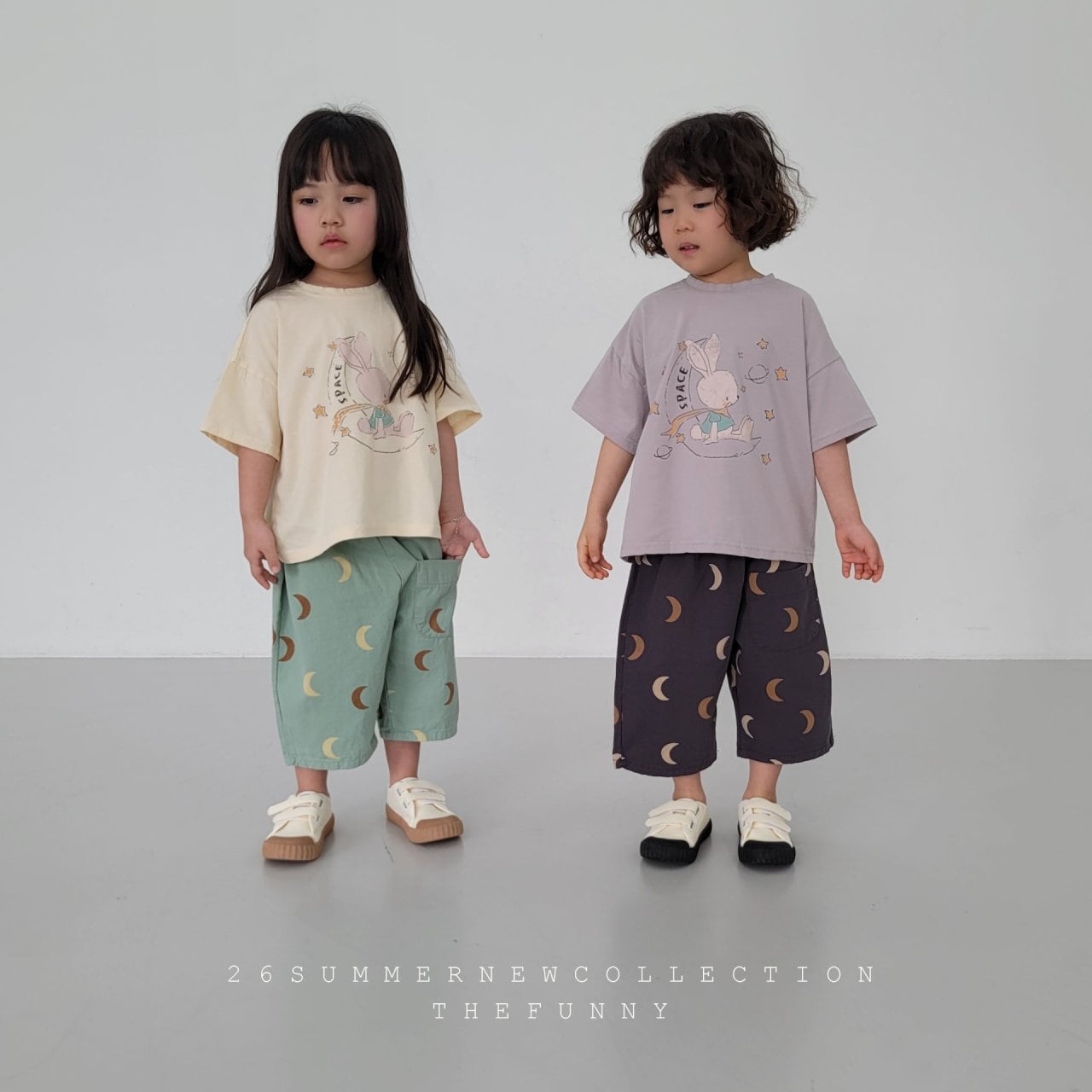 【取寄】thefunny｜moon rabbit tee｜月うさぎT｜XS-JM｜kids&jr｜26 summer
