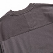 meanswhile  Split Yoke Sleeve L/S Tee  CHARCOAL