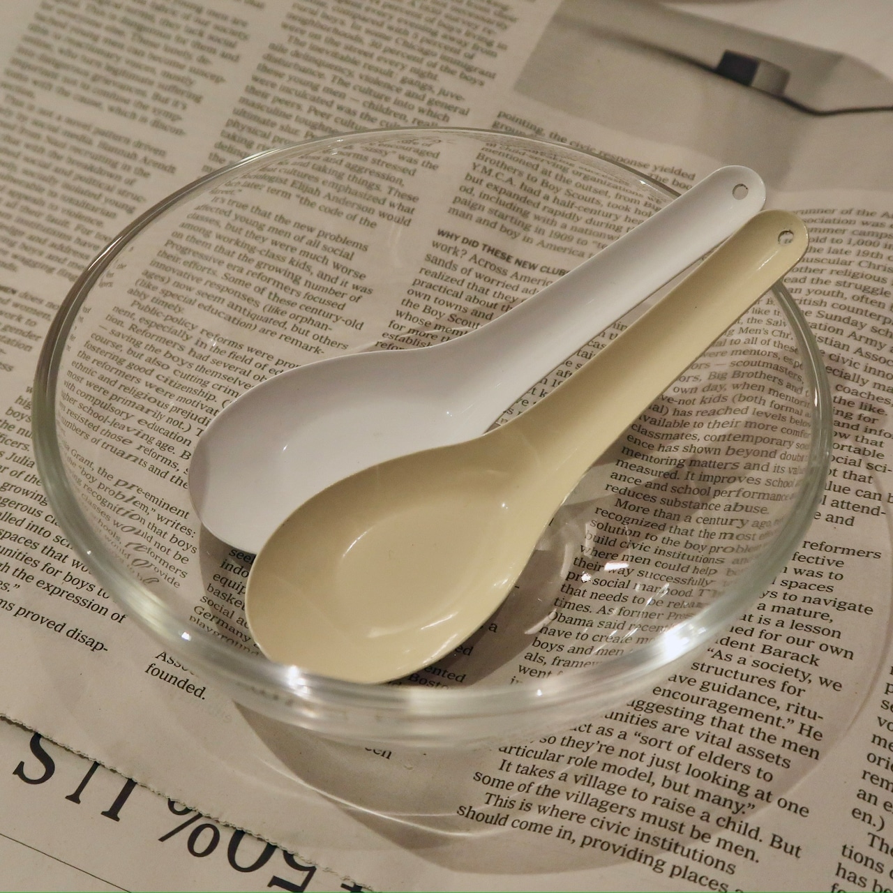 ホーローのれんげ