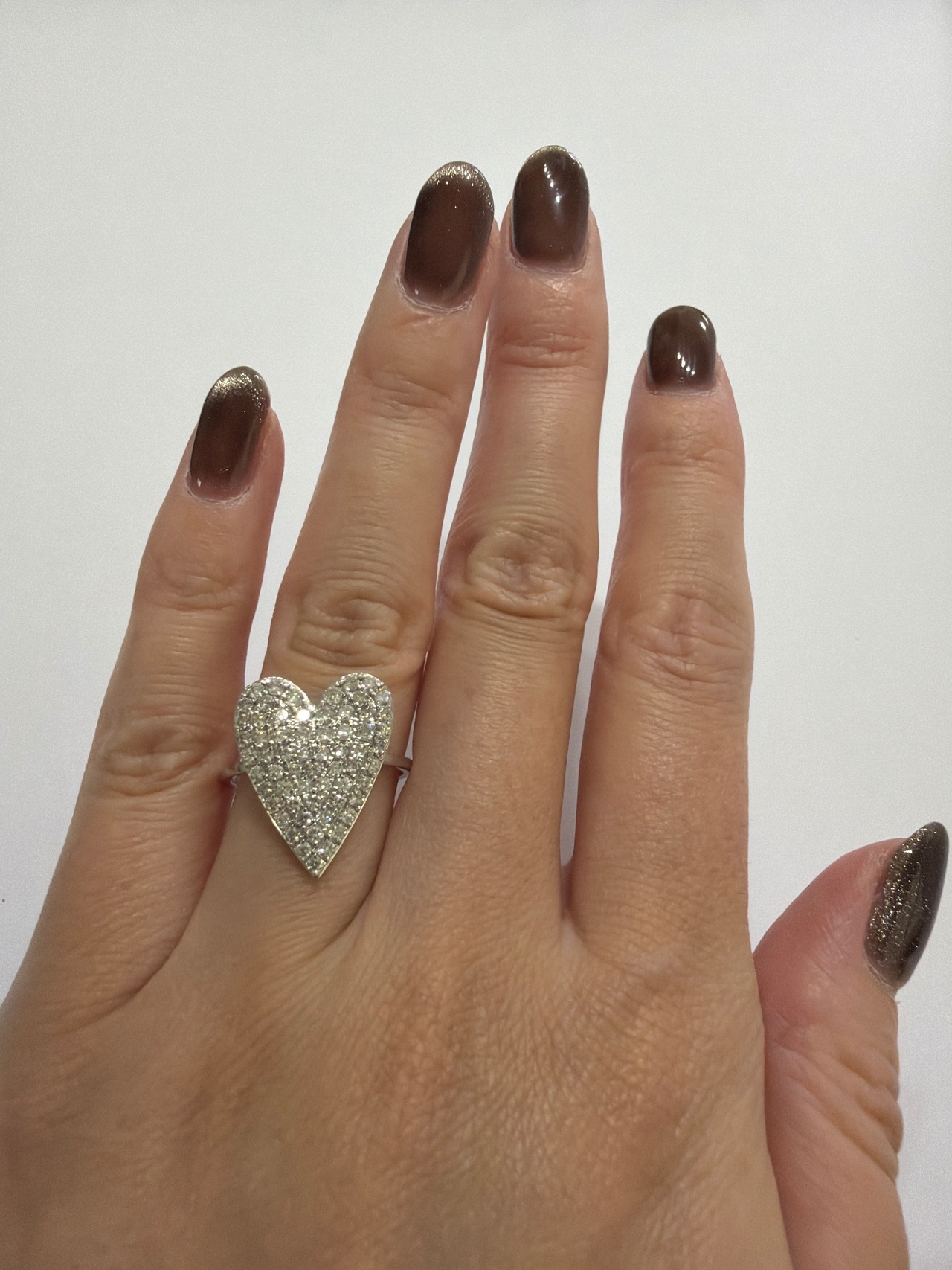 天然ダイヤモンド(1.0ct)リング/K18WG