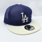 NEW ERA 9FIFTY/950 　 トラッカー MLB All Mesh ロサンゼルス・ドジャース クーパーズタウン ダークロイヤル クロームバイザー/グレー