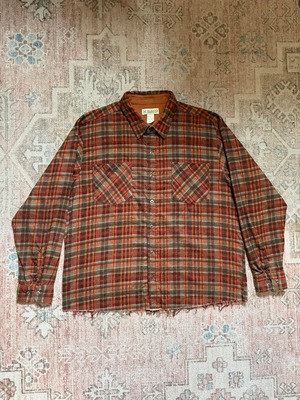 80〜90s / HABAND / print flannel check shirts