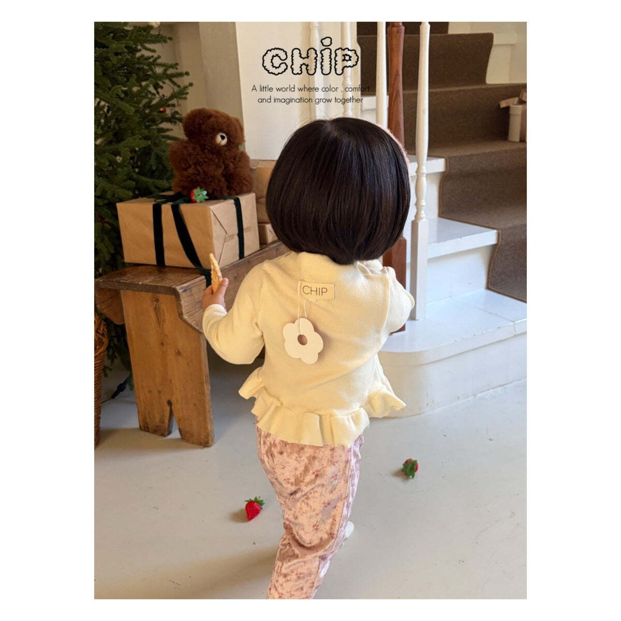 【取寄】CHIP ジェニーフリルTシャツ｜冬服｜韓国子供服