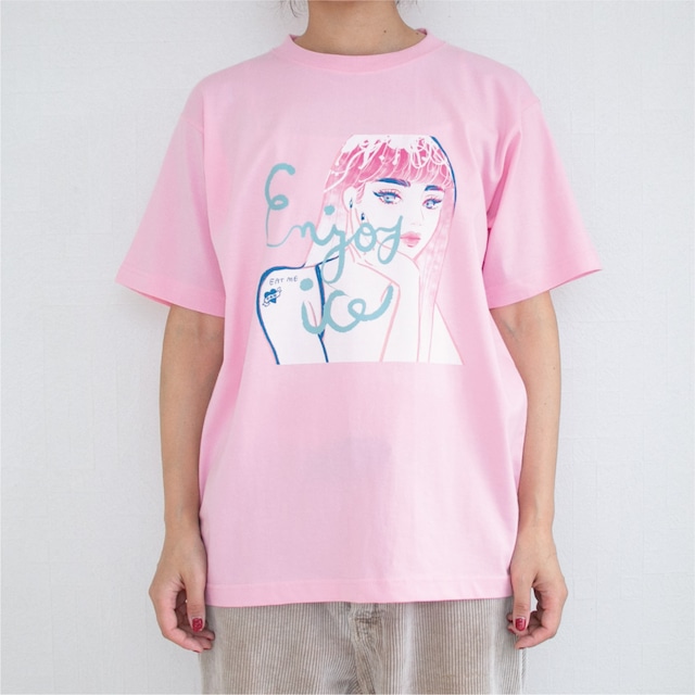 赤塚製氷 ICELADY Tシャツ 【ピンク】