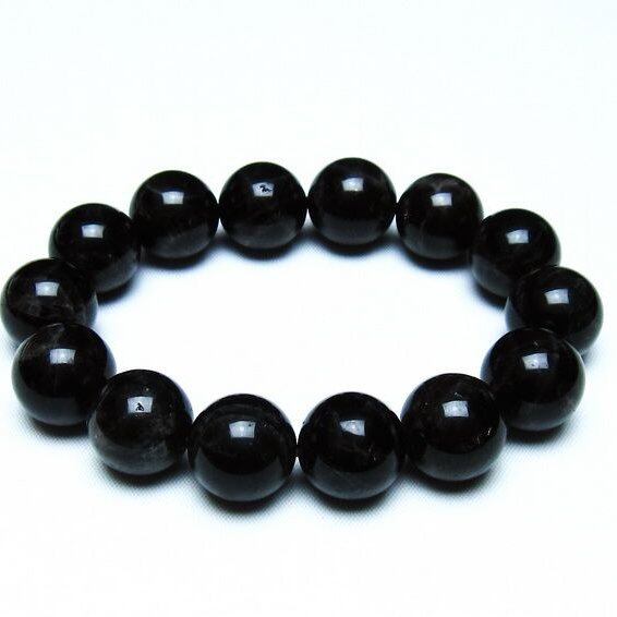 モリオン 黒水晶 ブレスレット 16mm 一点物 メール便可 [M便 1/10] 111-46268