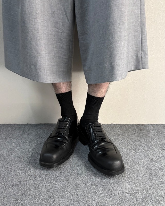 【2022/AW PRADA】brushed leather derby shoes