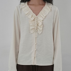 frill design blouse　J00209