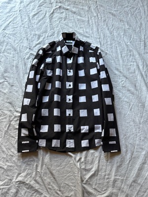 "KENZO" 2000s Block Plaid Pattern Shirt