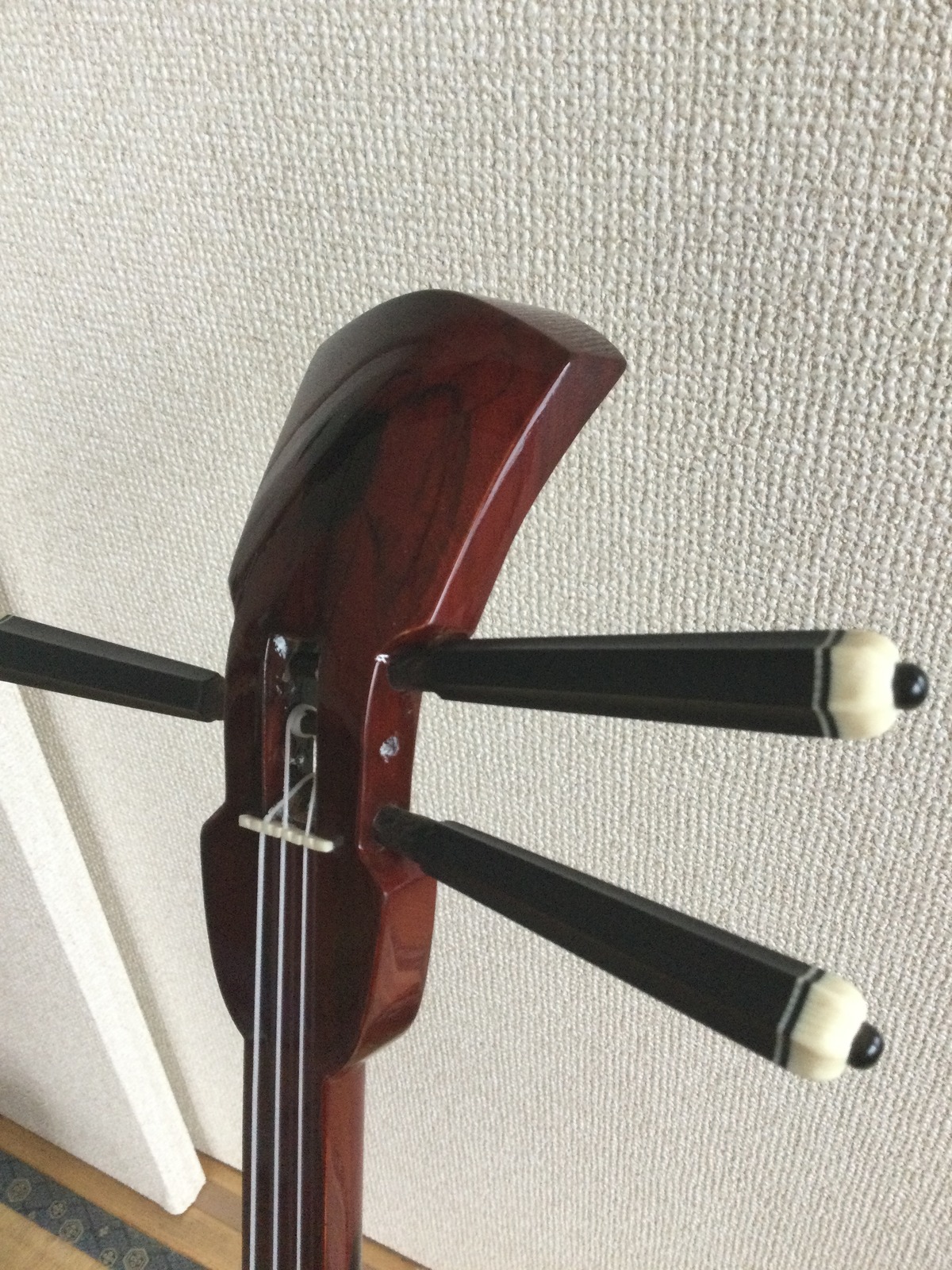 名工玉城盛善作 八重山クルチマカビ型スンチ仕上げ | クオレ三線工房え 