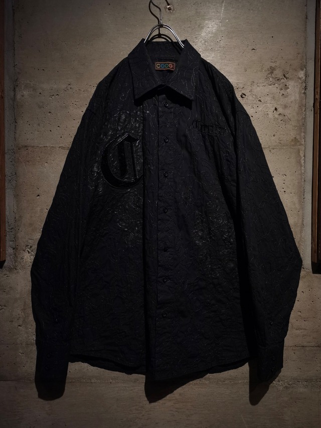 【Caka】"COOGI" Trival Stitch Design Vintage Loose L/S Shirt