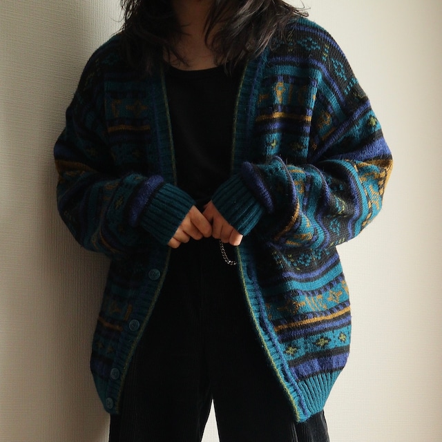 design knit cardigan