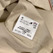 BURBERRY BLACK LABEL バーバリー ブラックレーベル 比翼 長袖シャツ 2/ベージュ系 メンズ