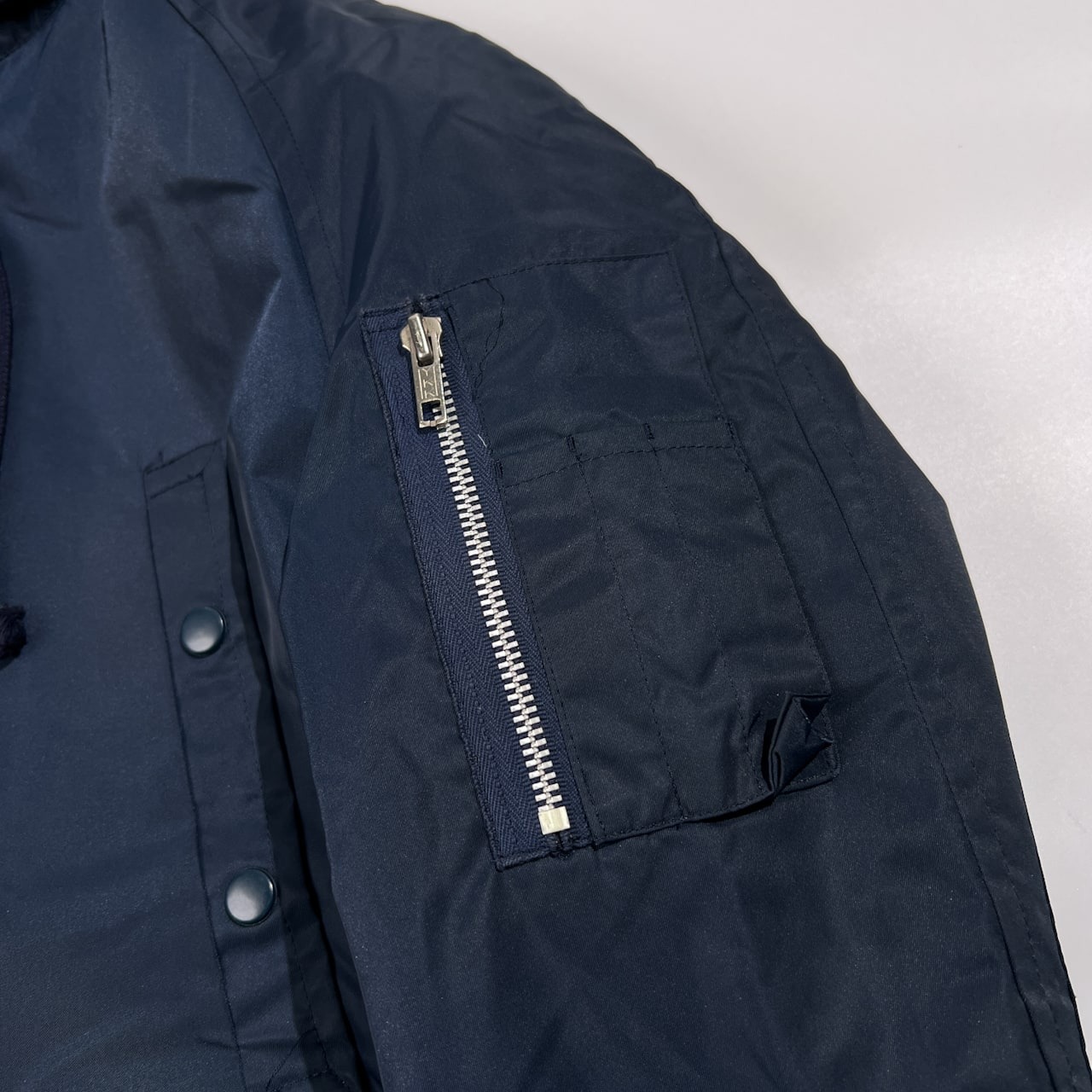 70s 希少 VAN JAC ヴァンヂャケット N-3B フライトジャケット ミリタリー コート サイズ M /紺/ネイビー/ビンテージ/当時物