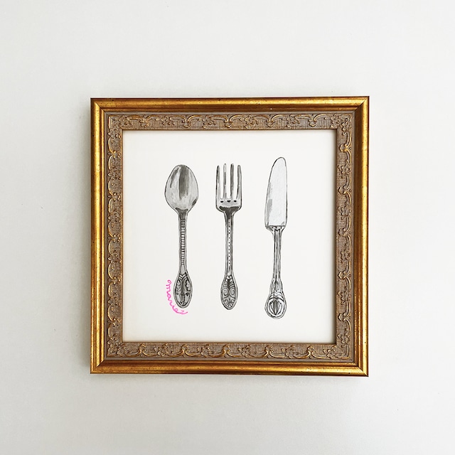 原画「cutlery」