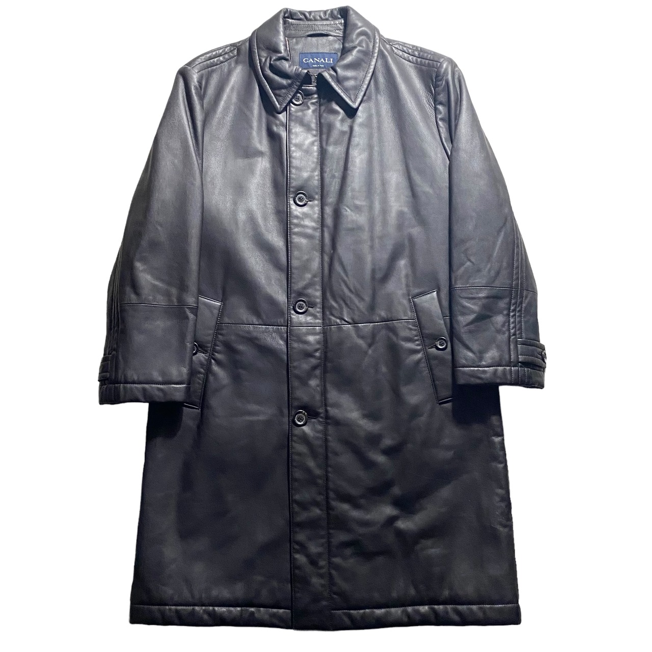 CANALI leather coat