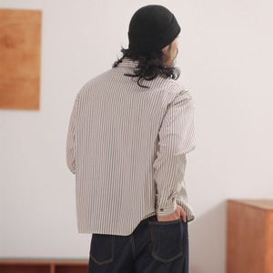 ヴィンテージ・ストライプZIPシャツ A2069