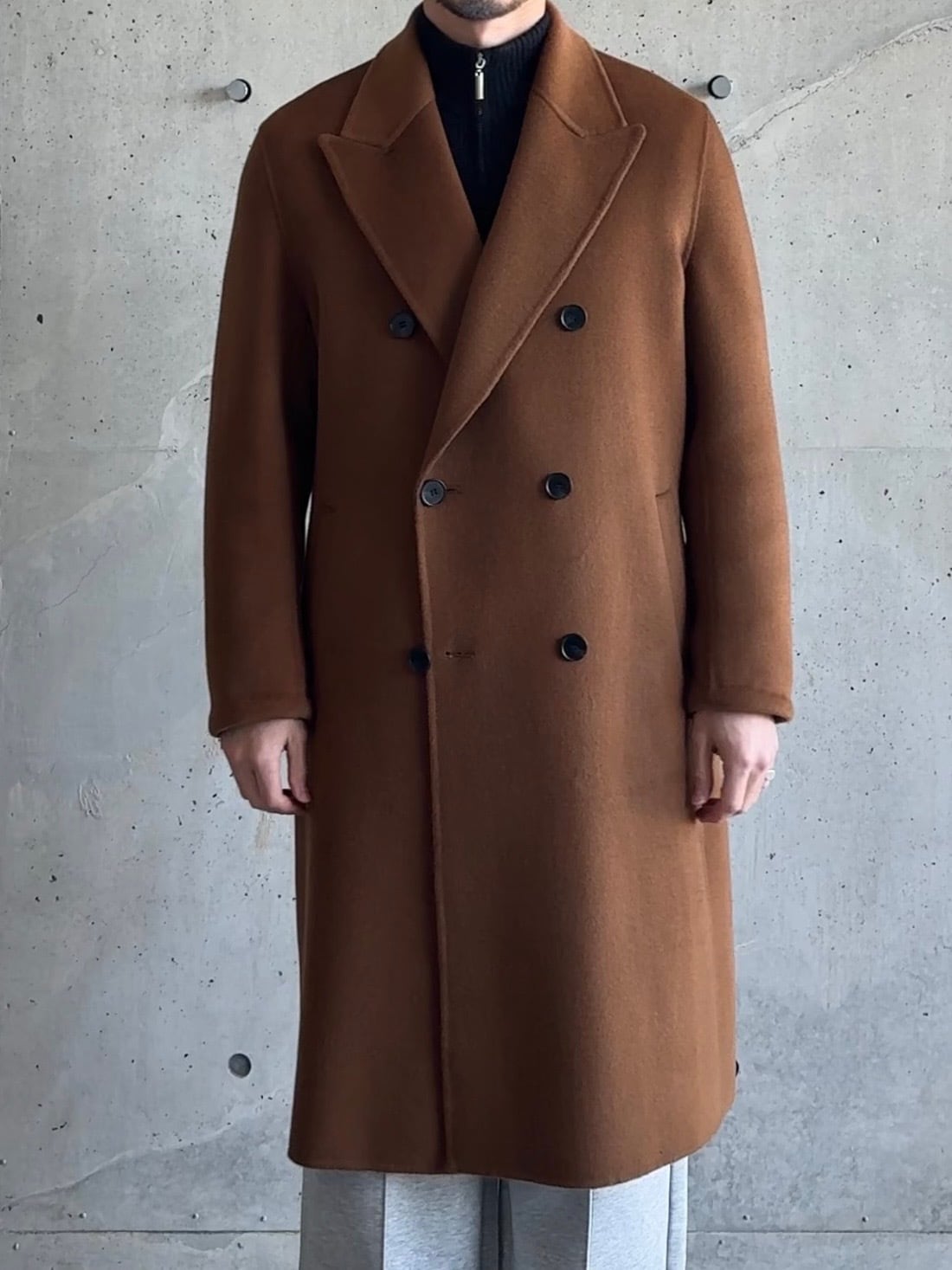 ウールカジュアルダブルコート | Wide Range