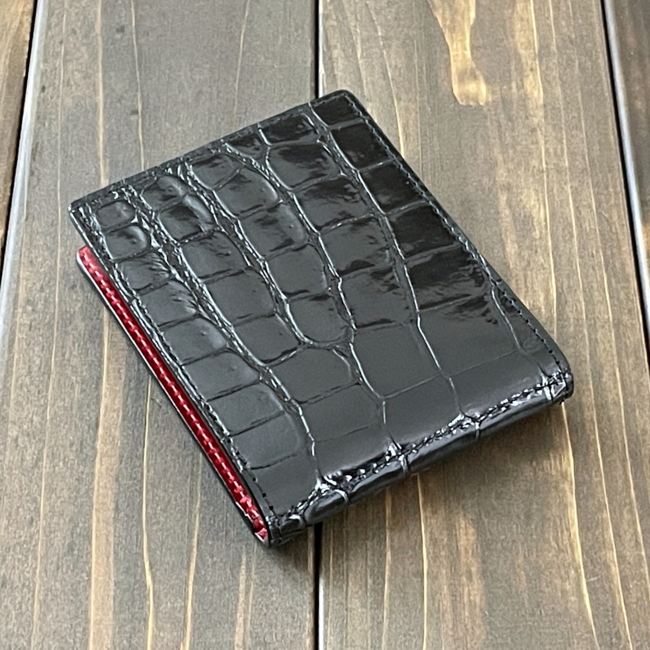 クロコダイル × イビザ マネークリップ ブラック