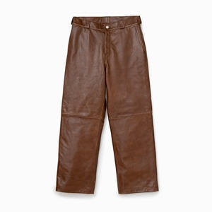 Leather pants（BROWN）