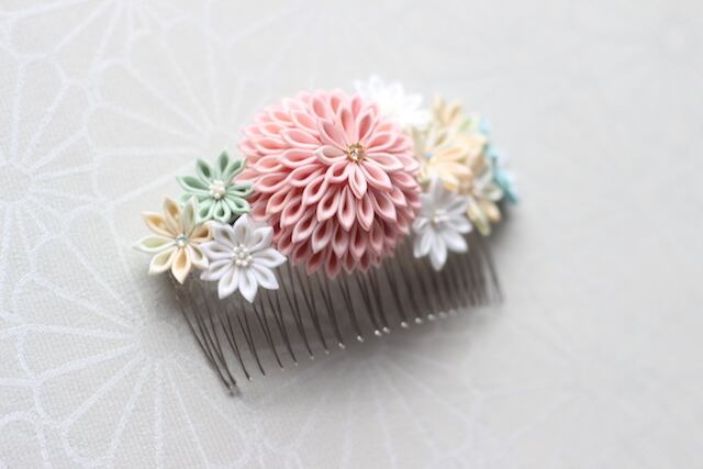 つまみ細工 コーム