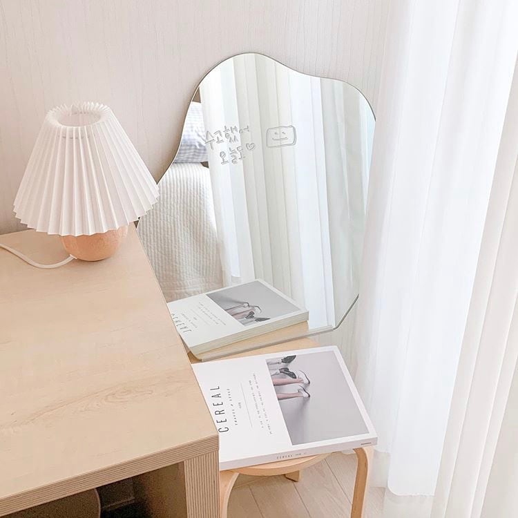 wave mirror M size / ウェーブミラー 変形 鏡 韓国 インテリア 雑貨