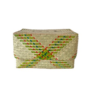 Rectangular colourful basket M w26cm×15.5cm×h15.5cm四角カラフル蓋付き収納かご