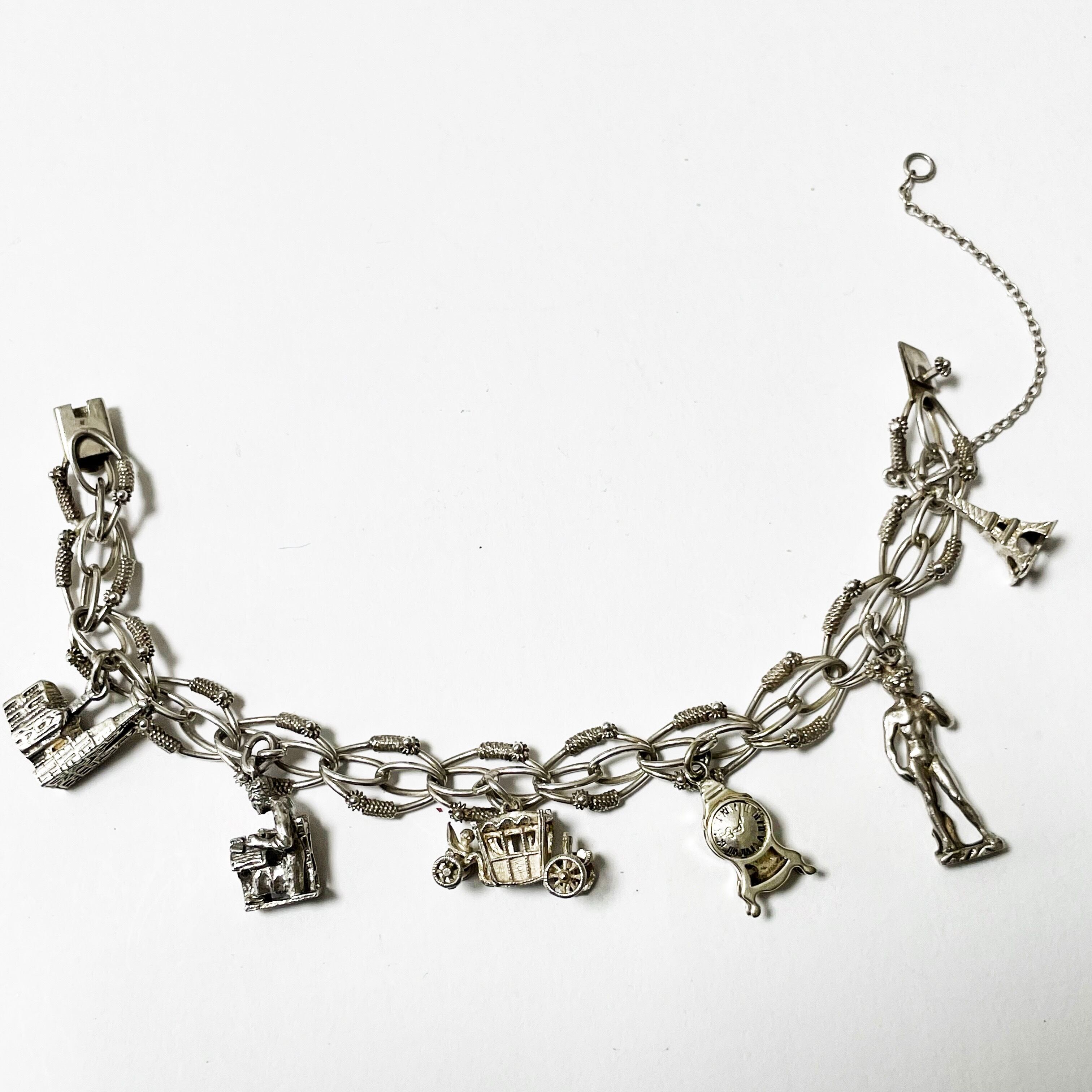 Vintage Silver Souvenir Charm Bracelet | CORNER