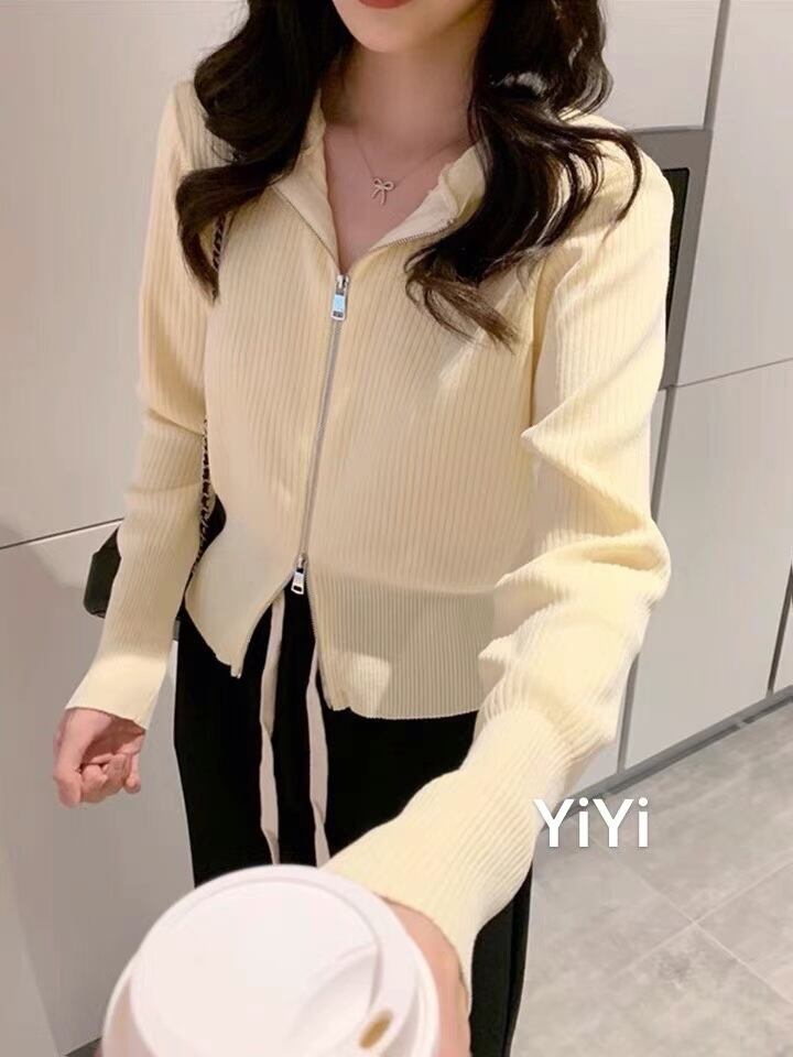 ダブルジップニットパーカー　AJ111-9039