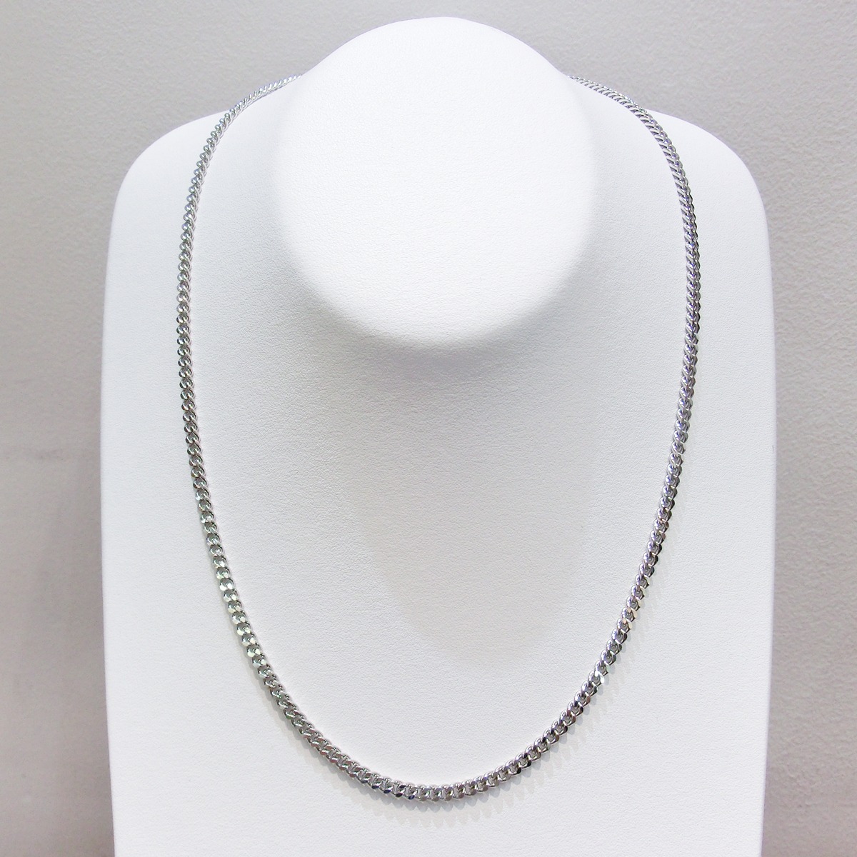 売り切れ】純プラチナ 喜平ネックレス／2面シングル／30g／50cm／3.2 