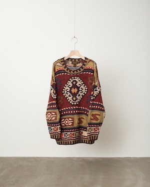 1980s~ vintage “Eddie Bauer” whole pattern knitted sweater