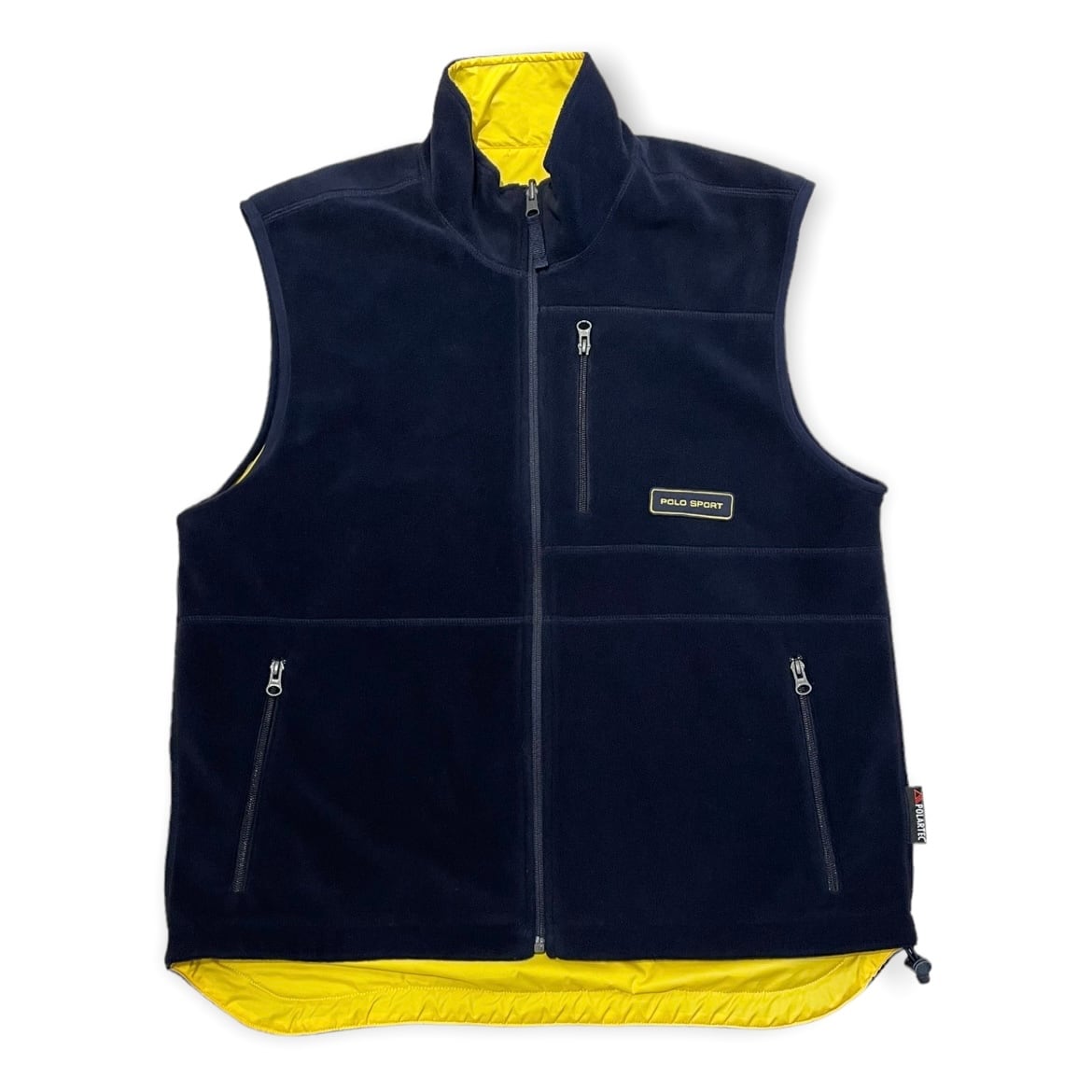 90s POLO SPORT(ポロスポーツ) Fleece&Nylon Reversible Vest フリース