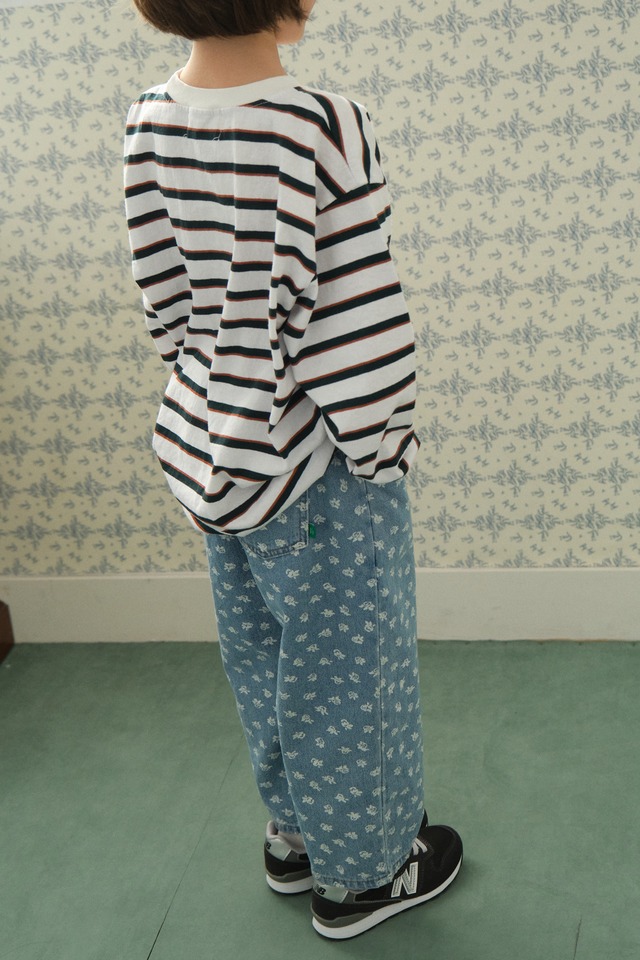 即納❜❜  JEJEUNOSITY/ Flower DENIM Pants