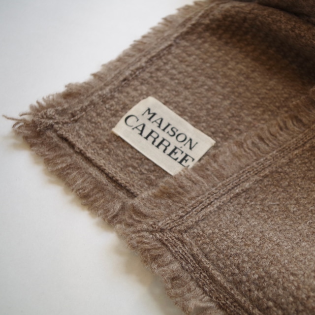 MAISON CARRÉE CASHMERE Fringe STOLE "SAND BEIGE"　