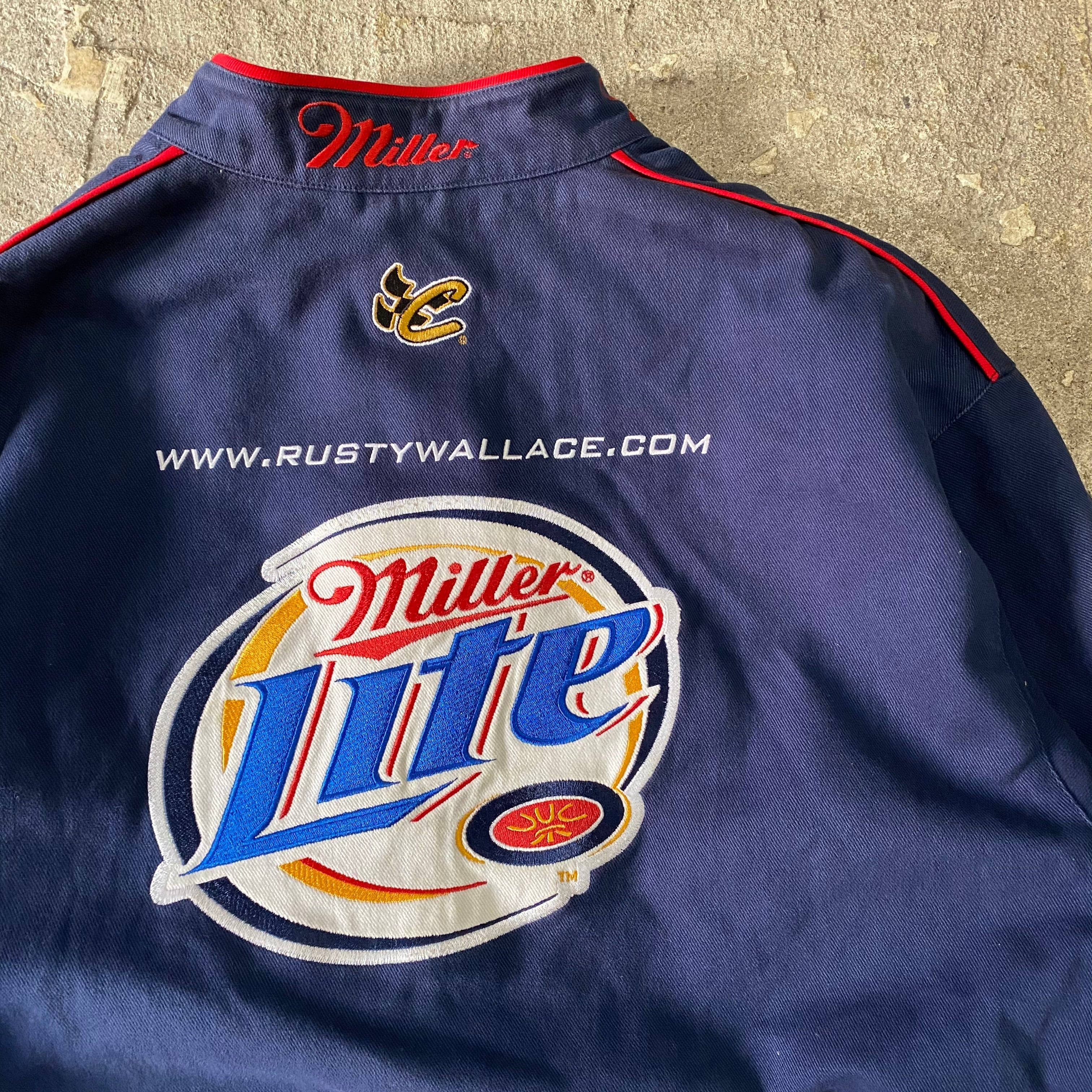 メンズ 【新品未使用】miller lite レーシングジャケット ナイロン XXL