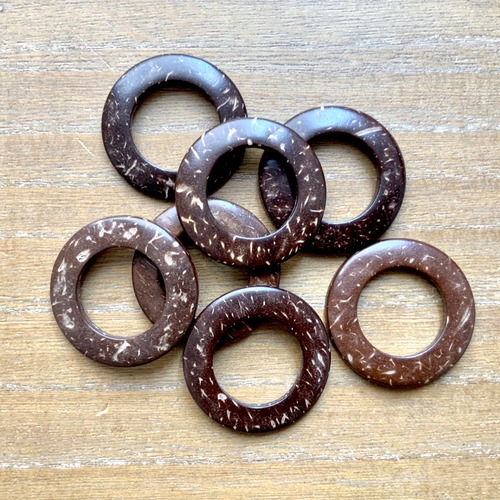 ココナツ製丸カン 34mm　6個