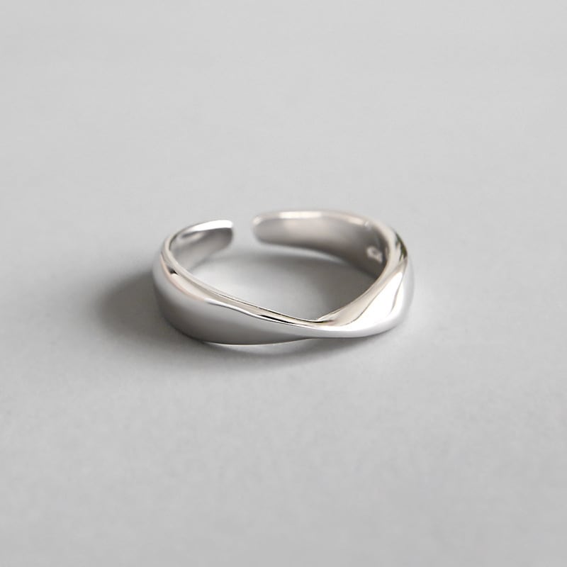 シルバー925 ウェーブリングC silver925 指輪 | YALY