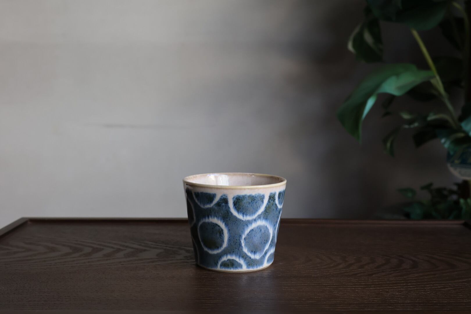 美濃焼 Brush Blue ブラッシュブルー そばチョコカップ 百丸