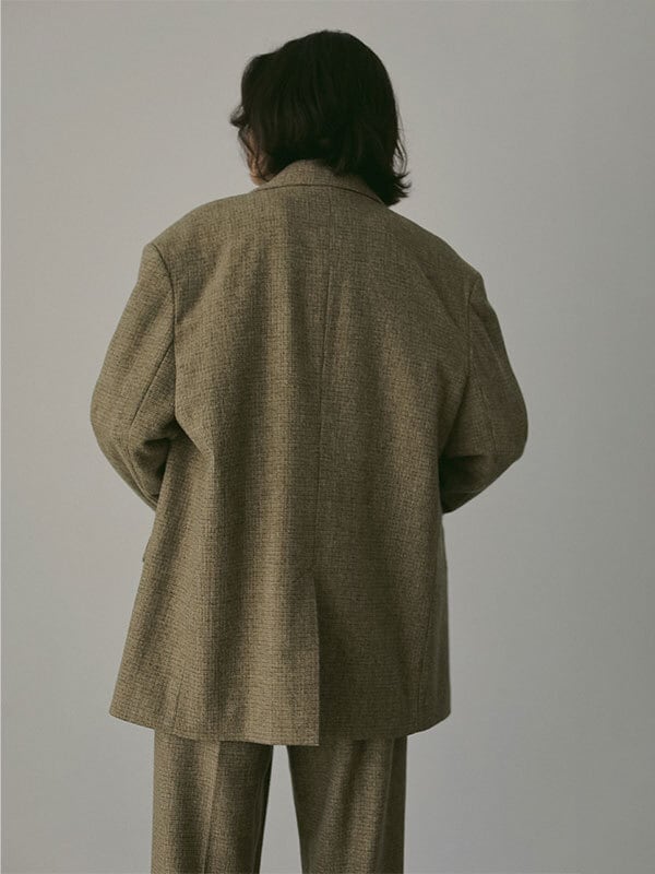 ETRE TOKYO(エトレトウキョウ) チェックツィードテーラージャケット