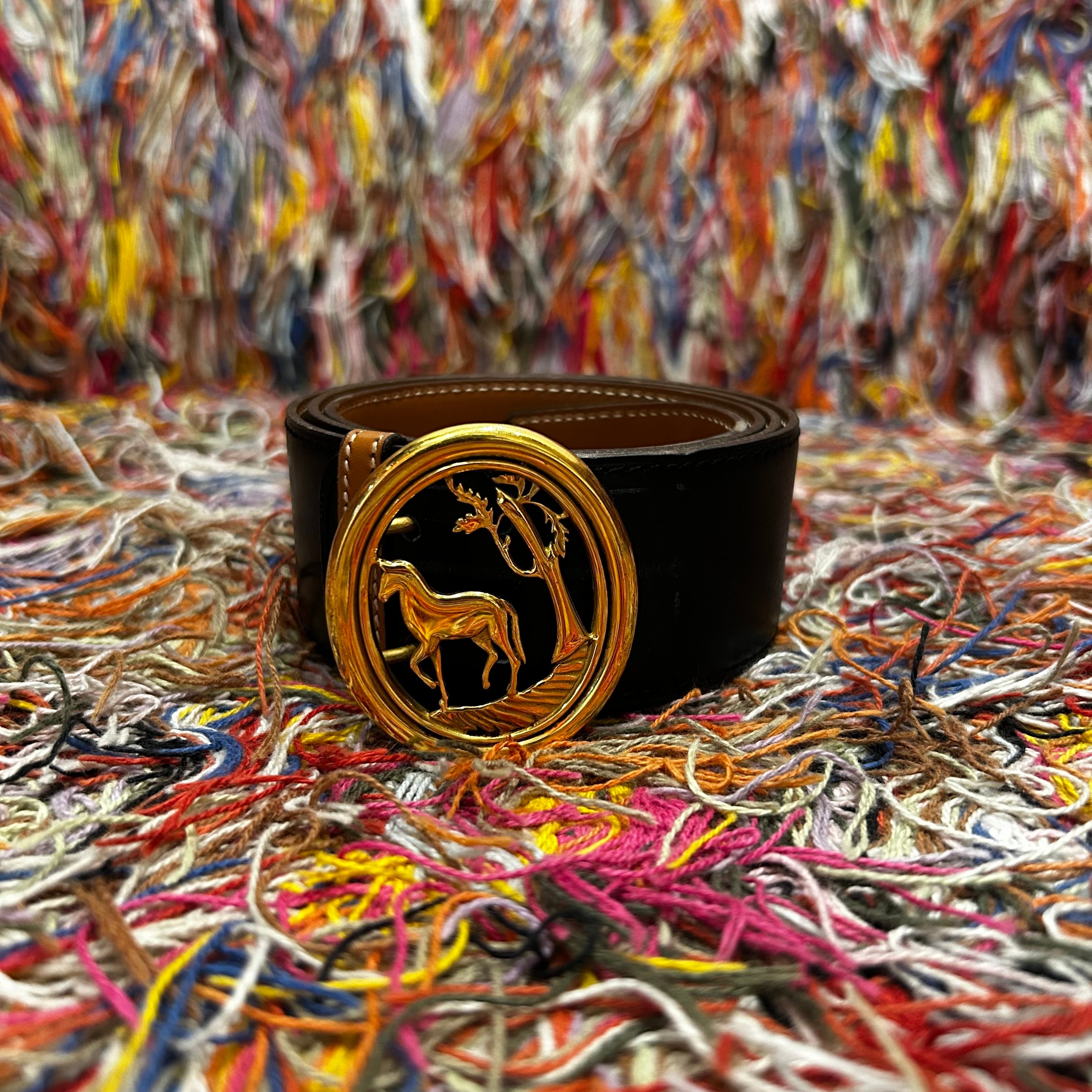 〜2000s Hermes leather belt【高円寺店】