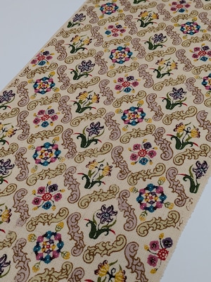 本場琉球紅型帯地「ガーデン」紅型工房くんや 30%OFF