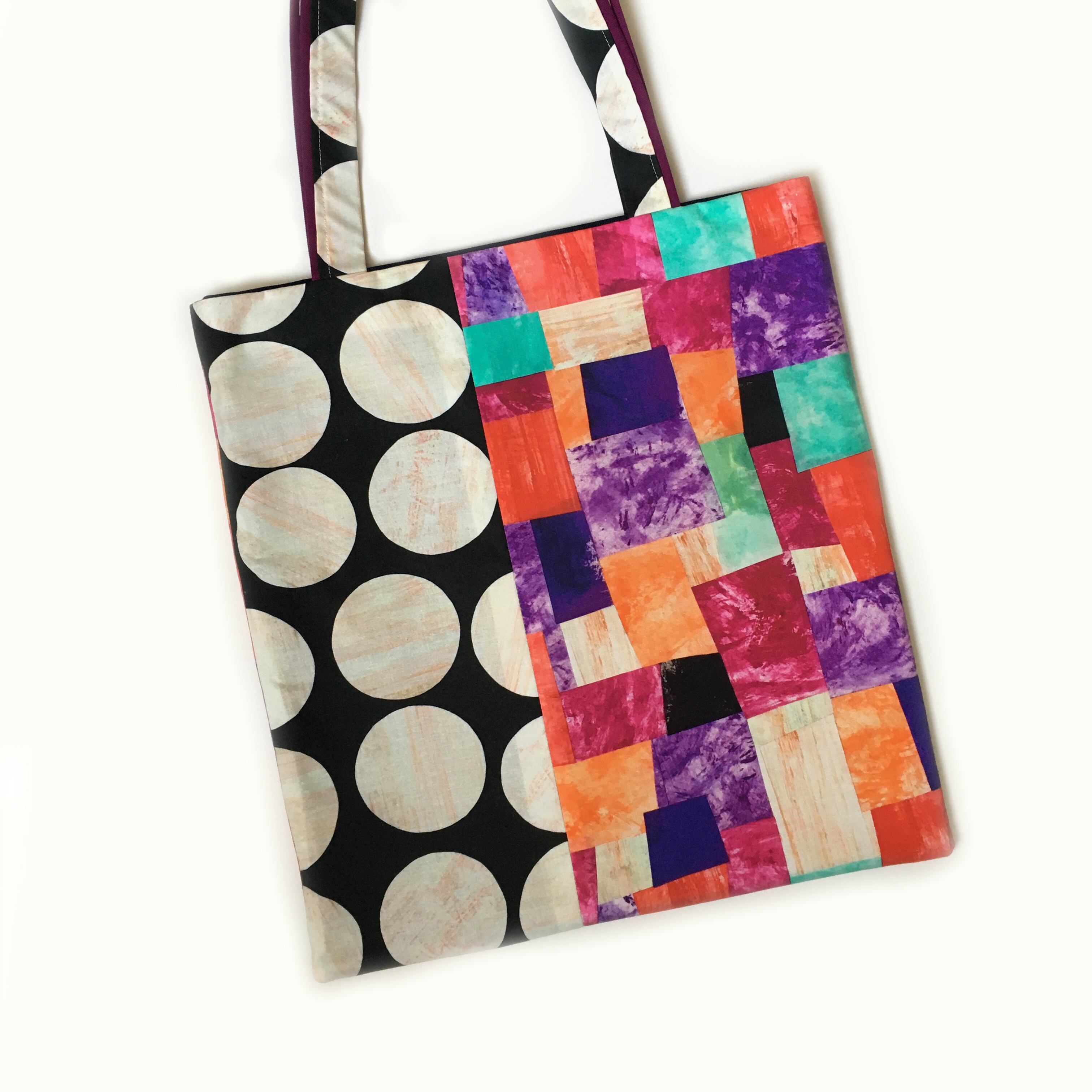 art print bag【トートバッグ ミックスレッド】ラージサイズ